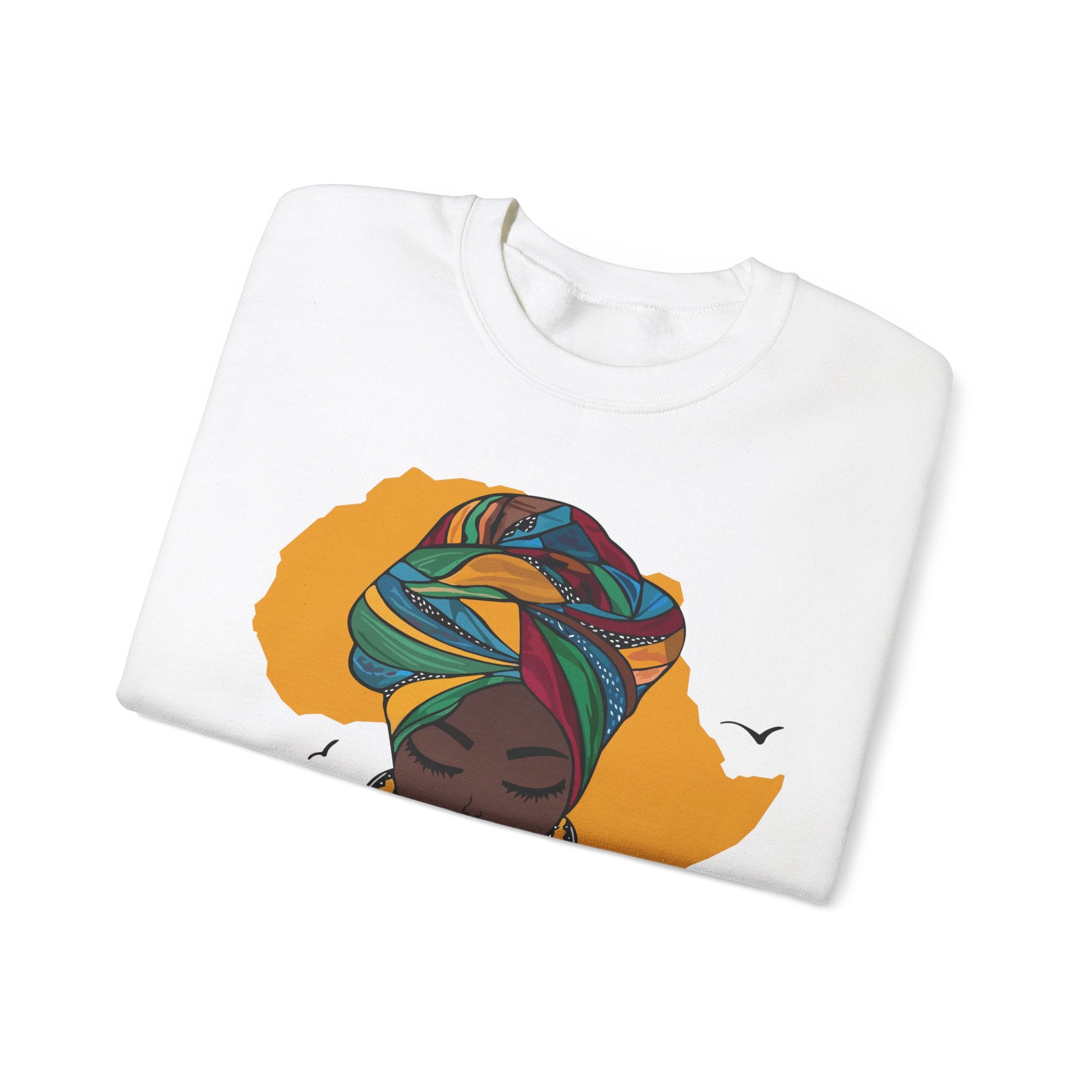 Mama Africa Map & Face Funny Top Crewneck Sweatshirt