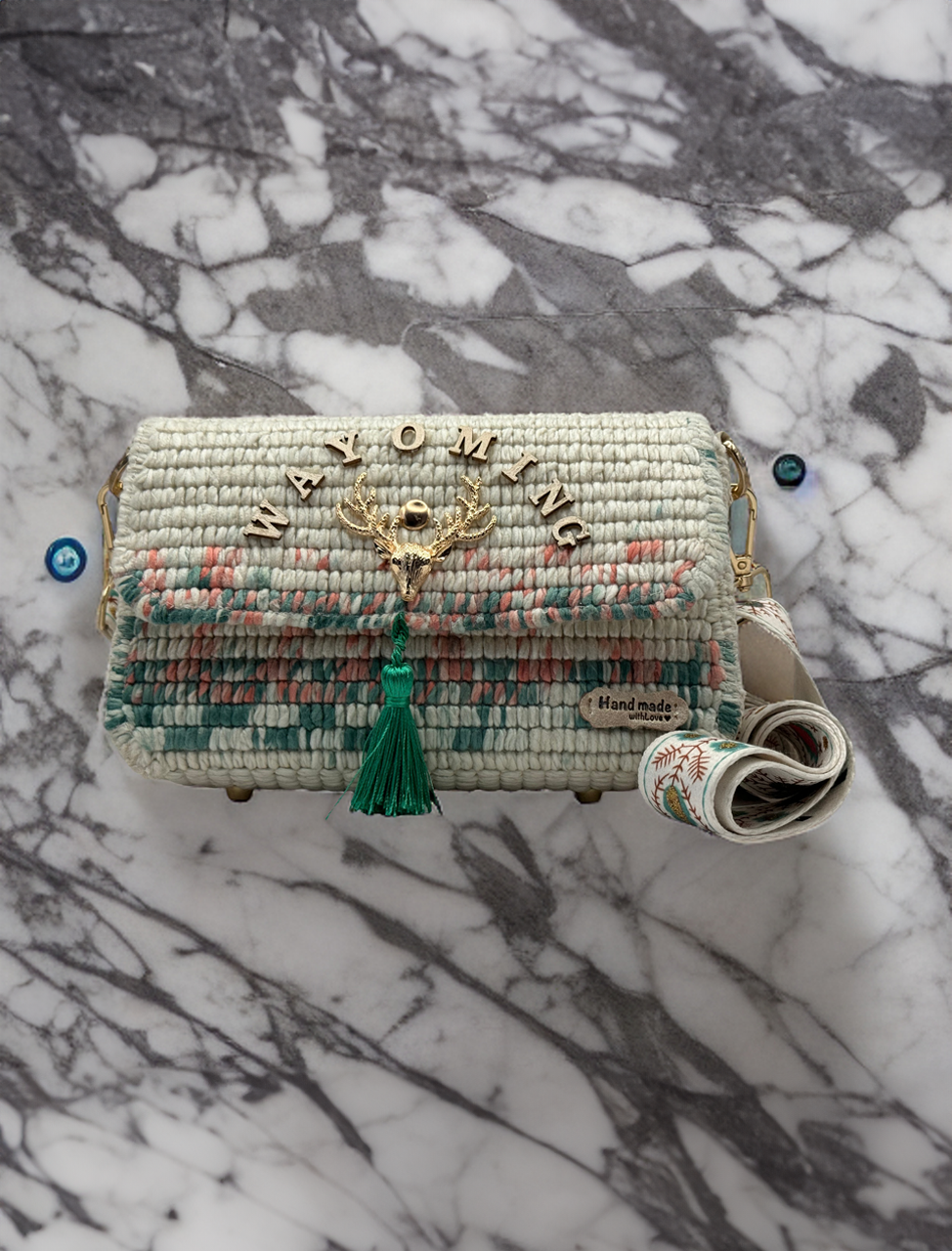 One-of-a-Kind Wyoming Handmade Deer Head Handbag