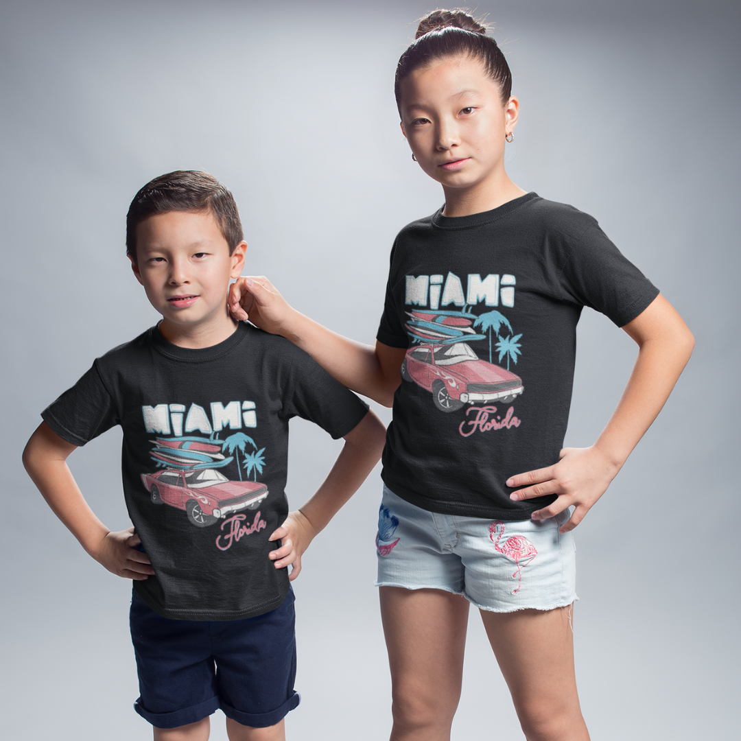 Florida Miami Beach Sun Palm Tree Souvenir T-Shirt