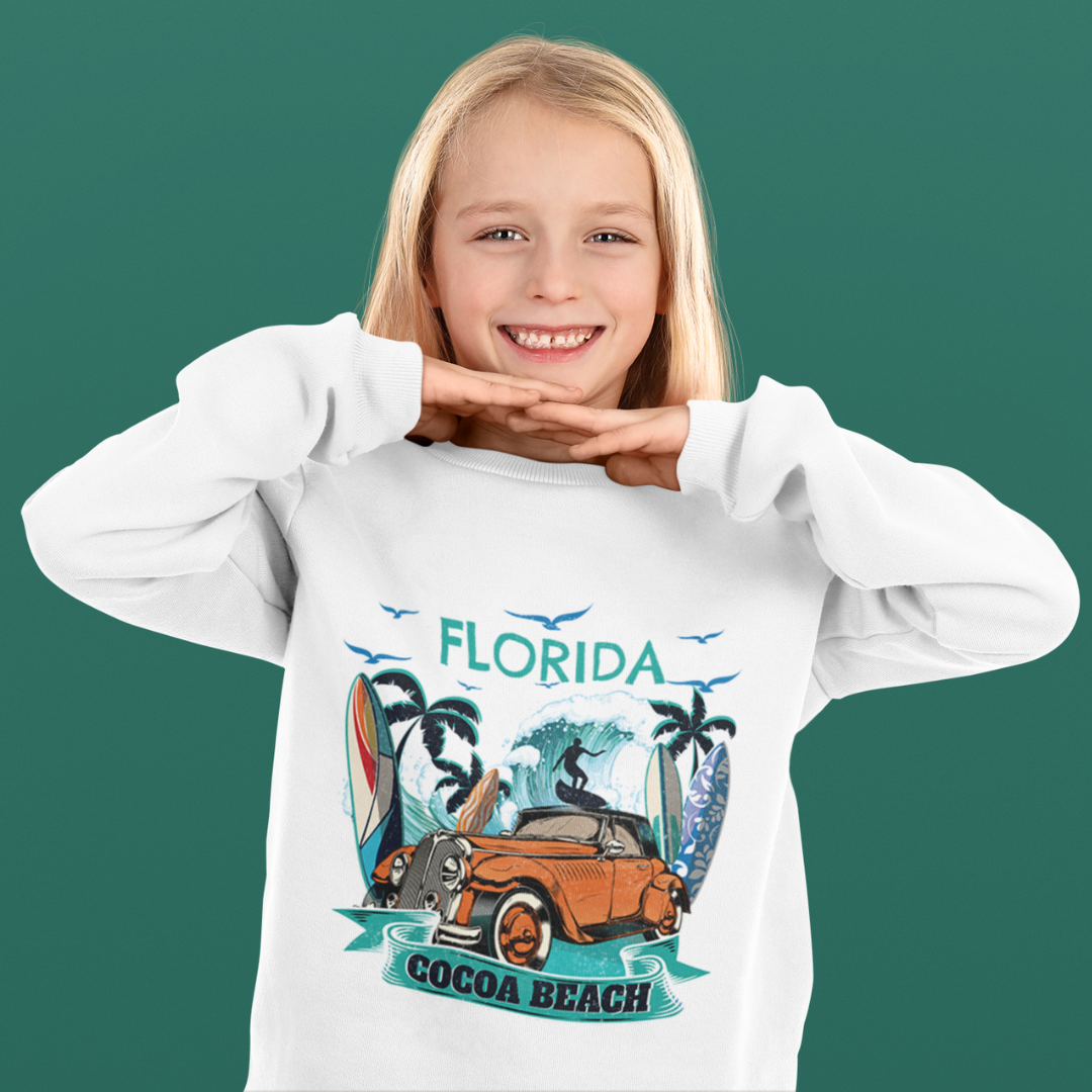 Fun Family Vacation Cocoa Florida Beach Best Crewneck Sweatshirt