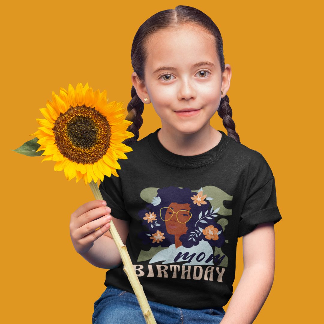 Dentist wish you Happy Birthday Mom with flowers and glasses T-Shirt