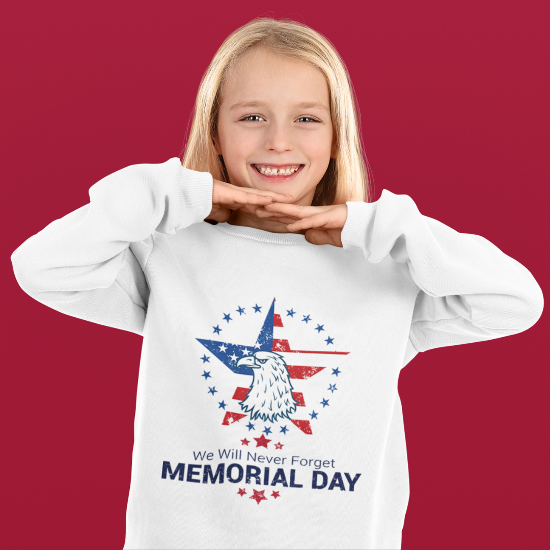 Memorial Day Graphic Crewneck Sweatshirt